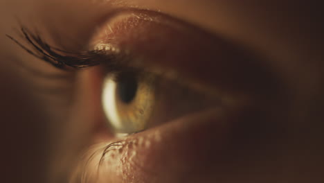 close-up shooting of blinking eye