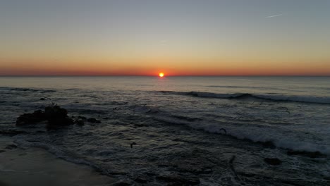 fantastic natural big sunsets over sea. evening,twilight.4k