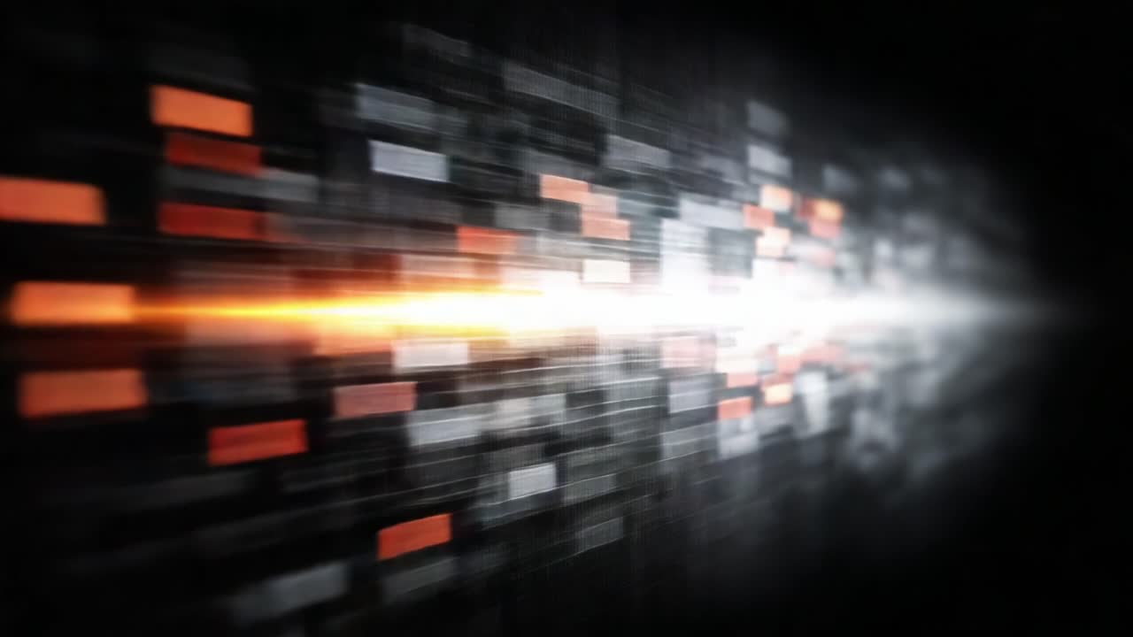 Dynamic Abstract Light Trails: A Visual Exploration of Motion, Speed, and Energy Represented through Blurred Patterns and Vibrant Colors