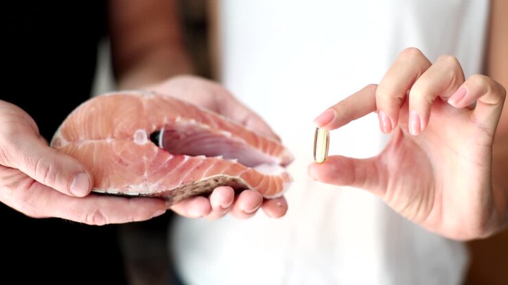 Salmon and Omega 3 Supplement