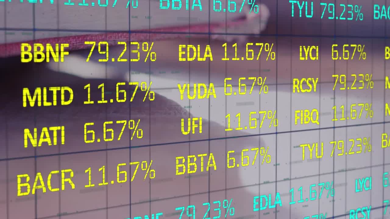 그리드를 통한 금융 데이터 처리의 애니메이션