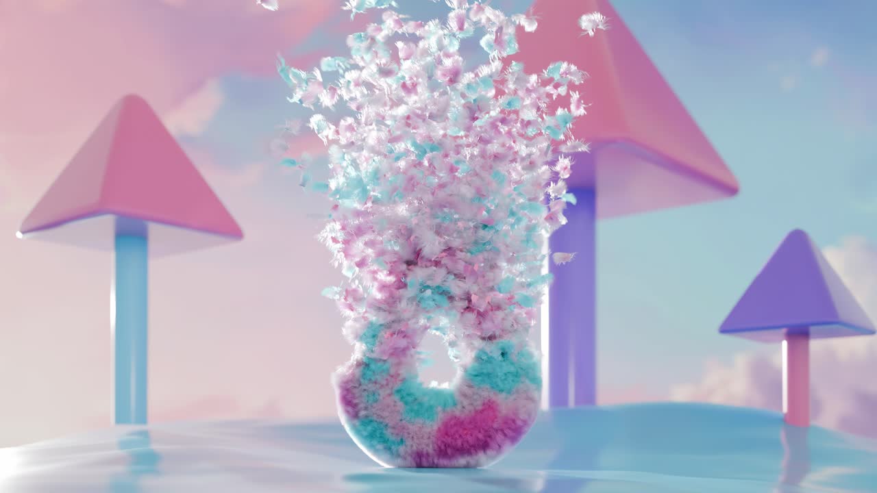 판타지 풍경에서 파스텔 드림 도