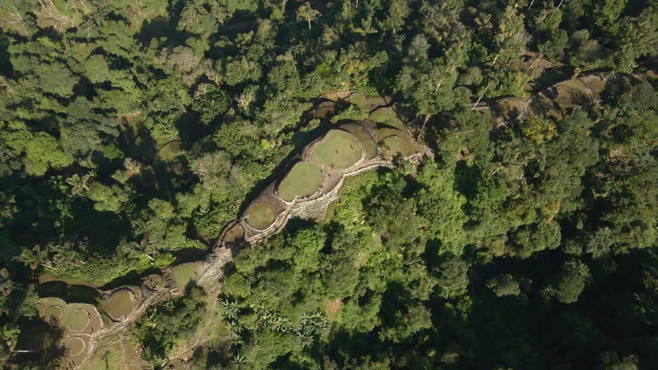 pueblo indígena tairona ruinas ciudad perdida colombia ciudad perdida, avión no tripulado