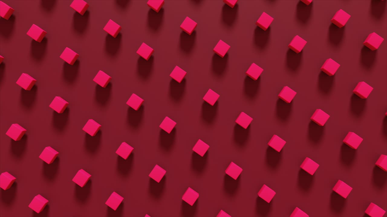 cubos rosados en un fondo marrón