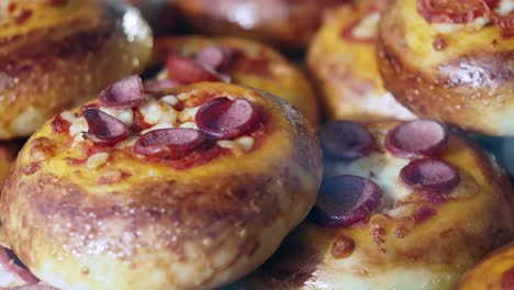 small pizza rolls with sausage and cheese
