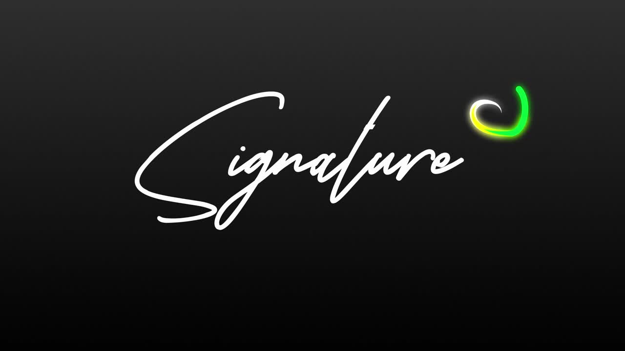 Signature graphic