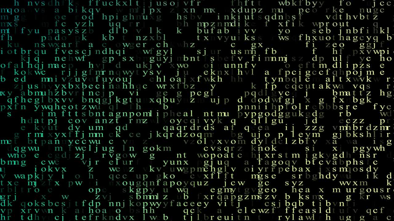 fondo de letras cambiantes variables