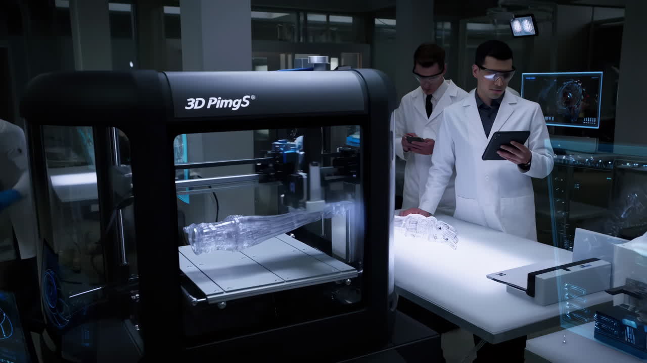 3D printing in a medical lab