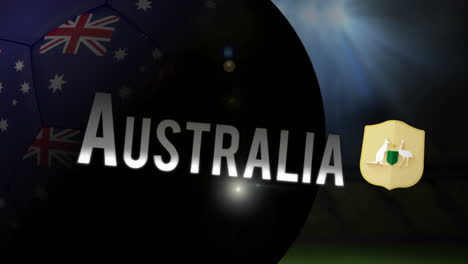 australia world cup 2014 animation with football