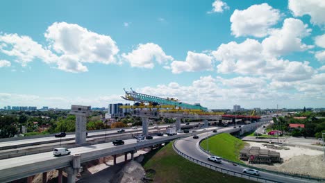 Innovative-Bridge-Construction-Over-Miami's-Highway:-Engineering-and-Progress