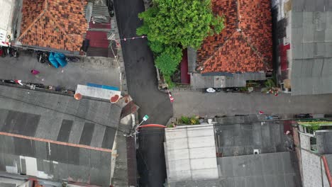 aerial view of a southeast asian village