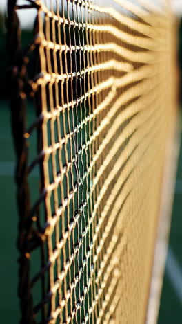 tennis net close-up
