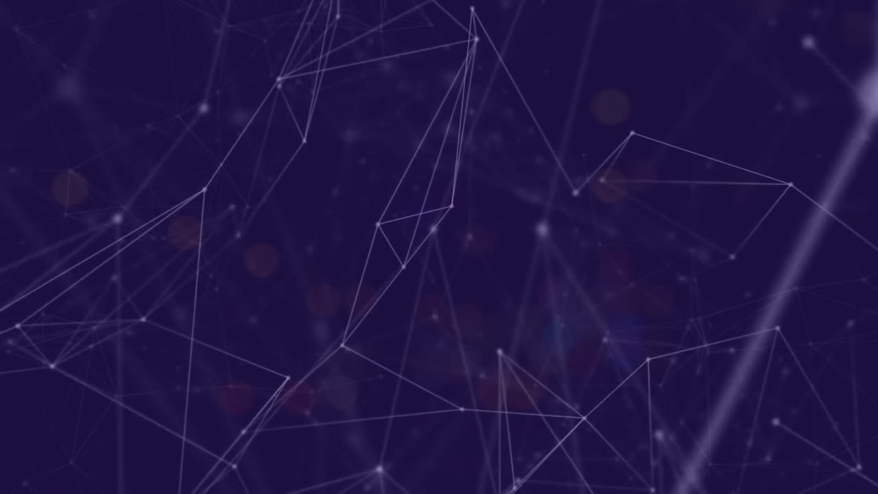 animación de la red de conexiones sobre formas