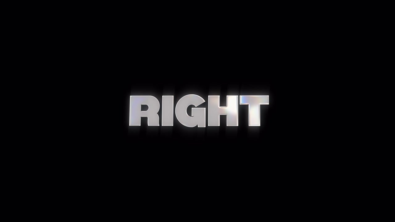 Animated Text Be Right Back with Glitch Effect