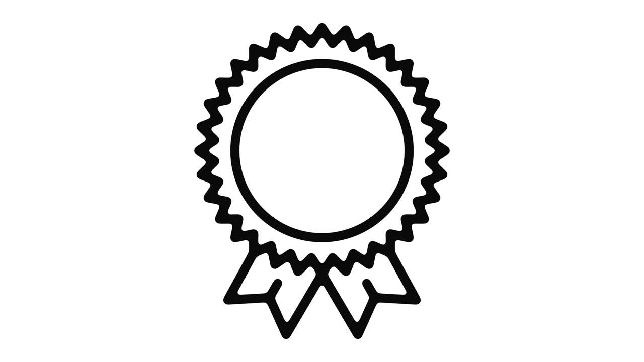 배지 라인 모션 그래픽