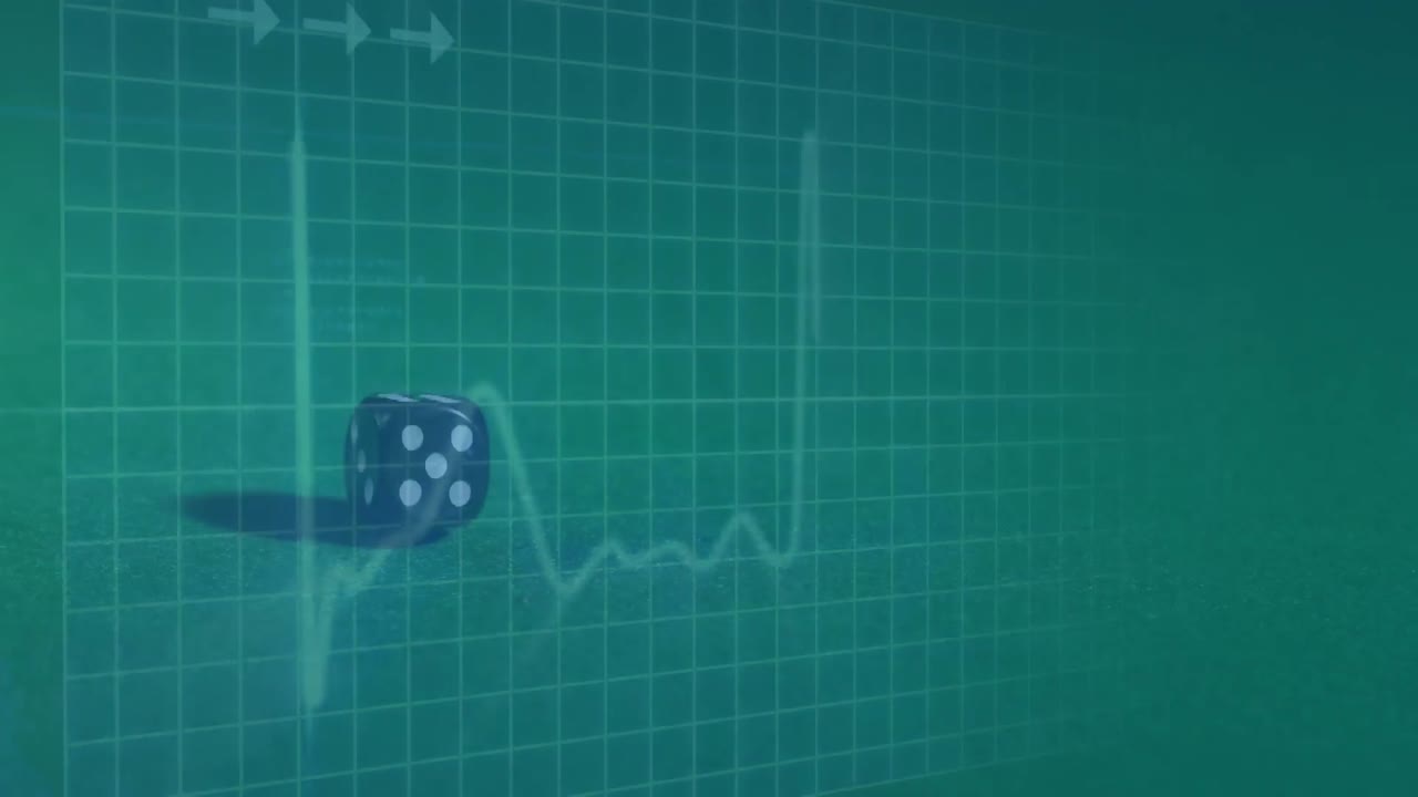 animación de flechas apuntando hacia arriba y mapa del mundo sobre la cuadrícula sobre fondo verde