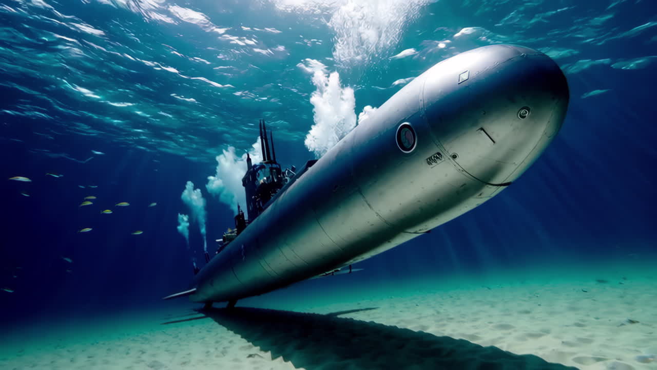 잠수함 수중 장면