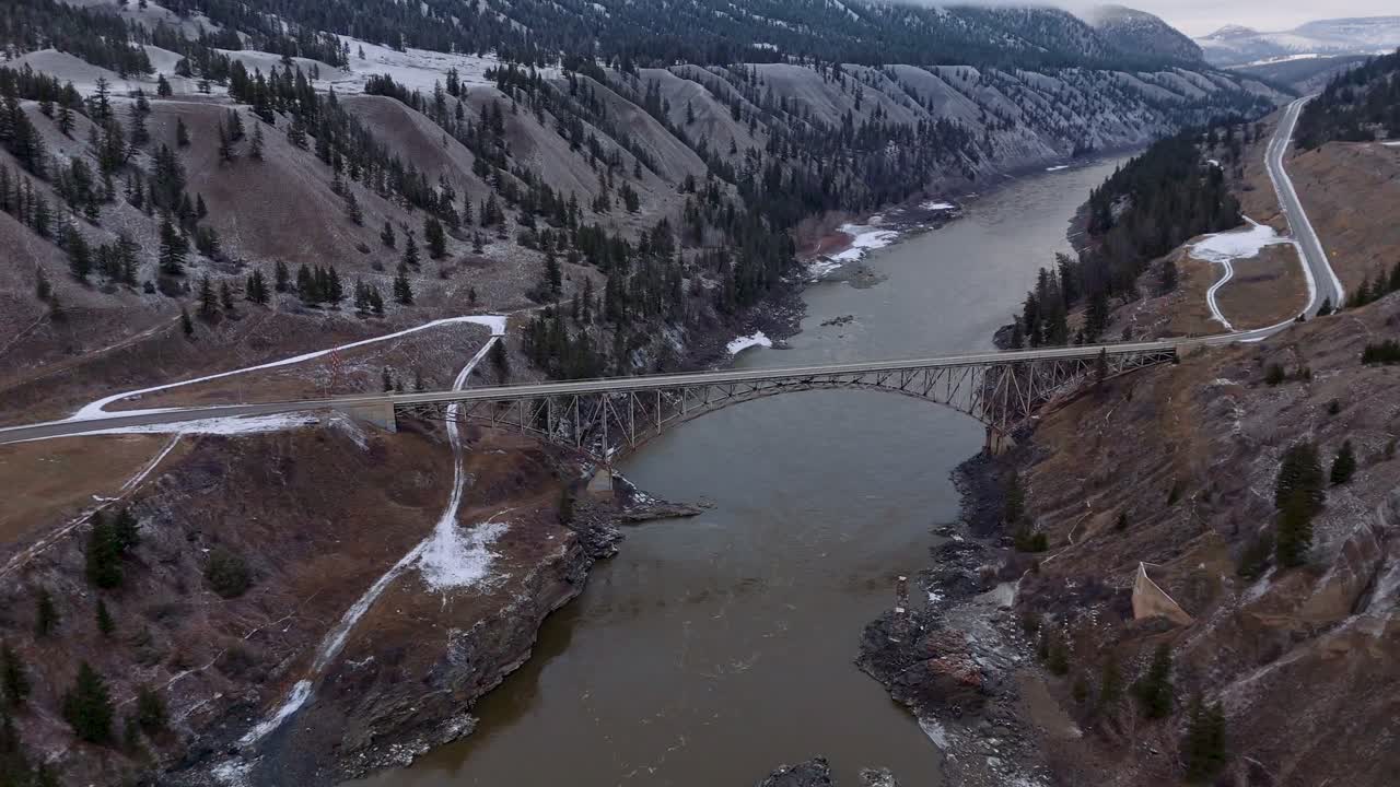 4K CGI aerial footage of the Fraser River bridges, illustrating their economic impact on transportation, commerce, and regional development in British Columbia.