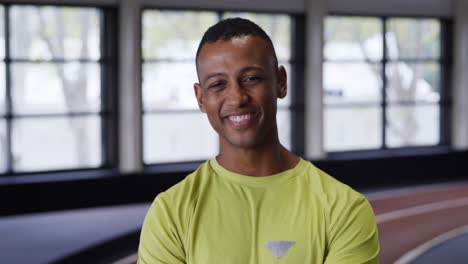 retrato en un gimnasio