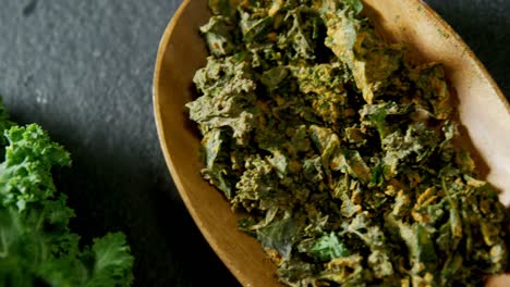 green leafy vegetable in a pan 4 4k