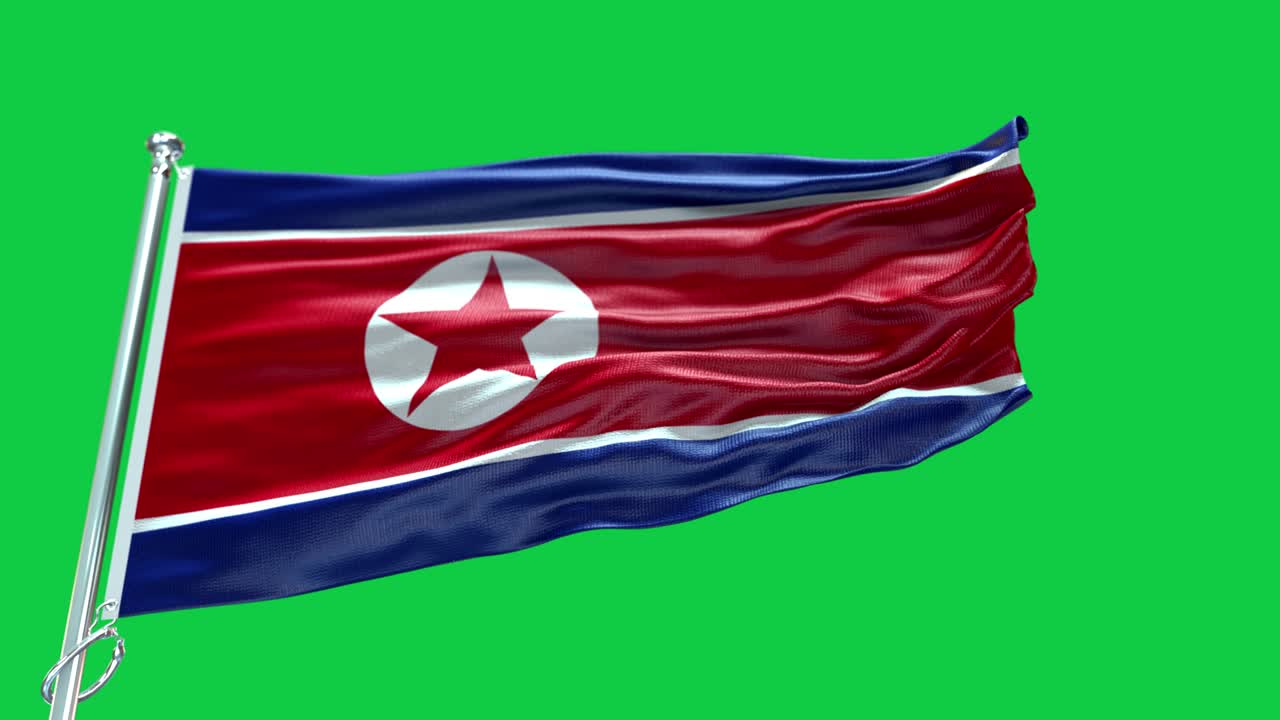 4k 고도로 상세한 북한의 발 - 북한 발 고도의 상세 - 국가 발 북한 파동 패턴 loopable 요소