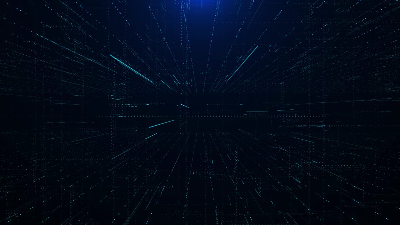 4k cyber wave technology matrix futuristic background digital cyberspace city particles digital data