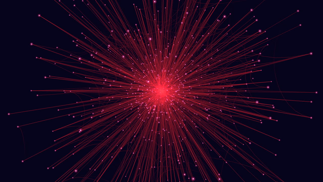 빛의 밝은 선을 방출하는 활기찬 은 폭발