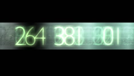 Thriller filmic high speed numbers