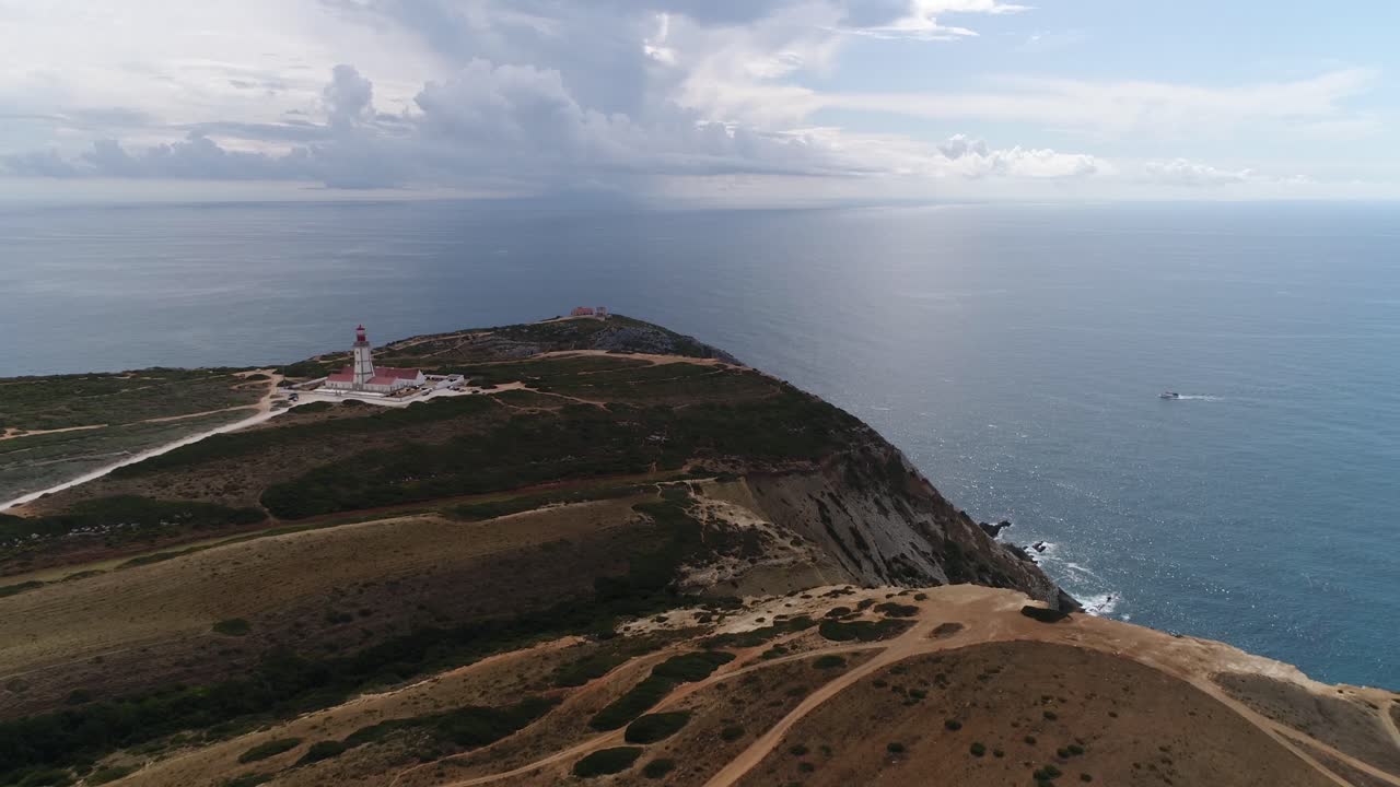 impresionante paisaje marino desde una vista aérea de portugal