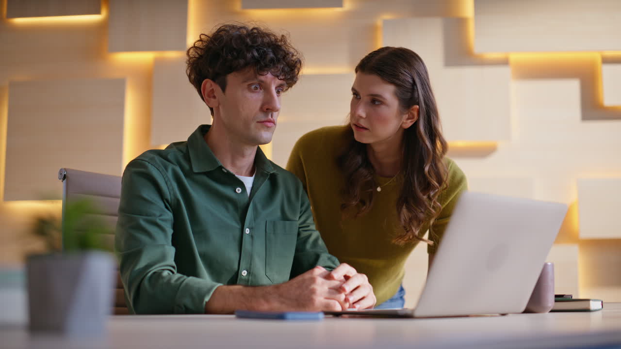 Coworkers collaborating on a project