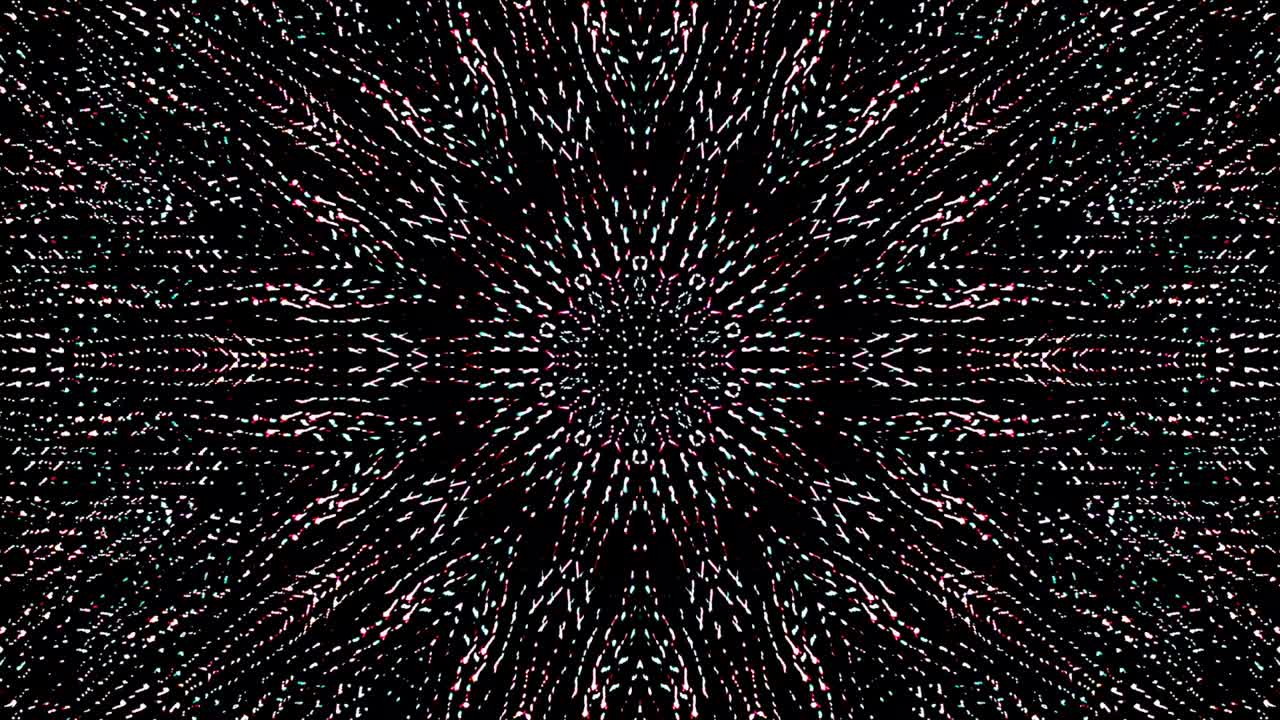 Beautiful abstract kaleidoscope that shines, a radiant light that regulates the subtle movements