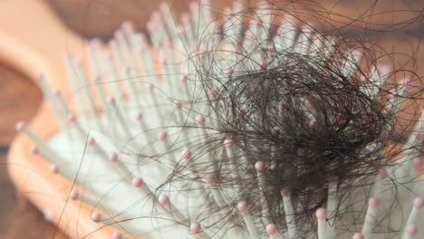 hair loss on hairbrush