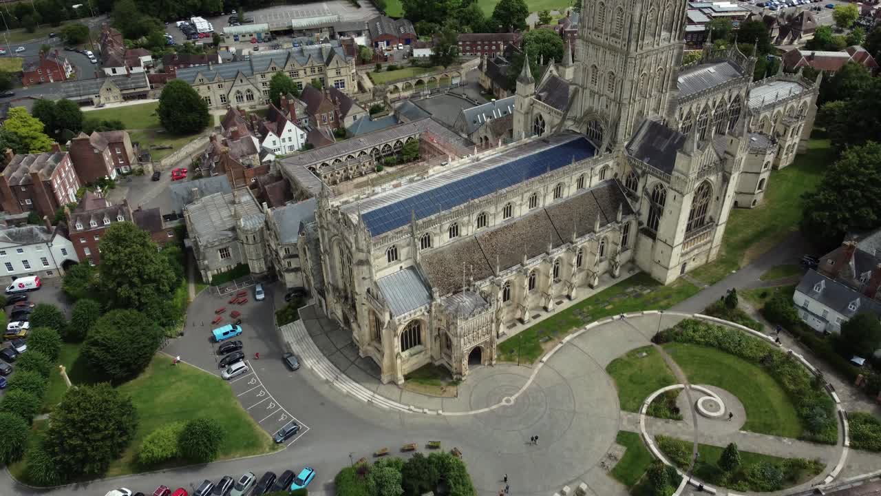 Aerial View of a Cathedral