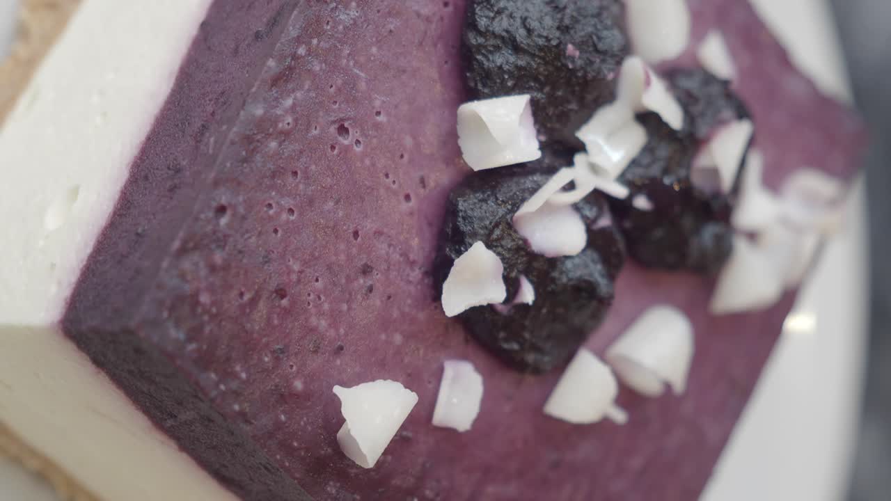 Blueberry Coconut Cheesecake