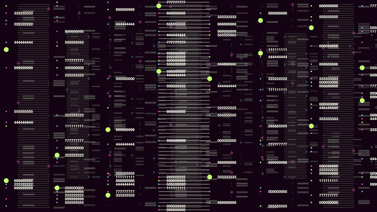 A barcode image featuring distinct lines and dots in varying colors like black, green, yellow, and red displayed prominently against a dark background