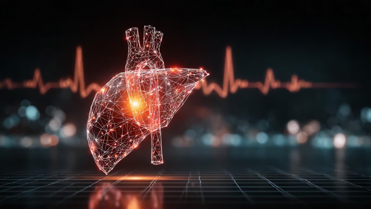 A Futuristic Visualization of the Human Heart Featuring a Glowing Energy Pulse and Cardiogram Waveform in the Background, Representing Health and Vitality