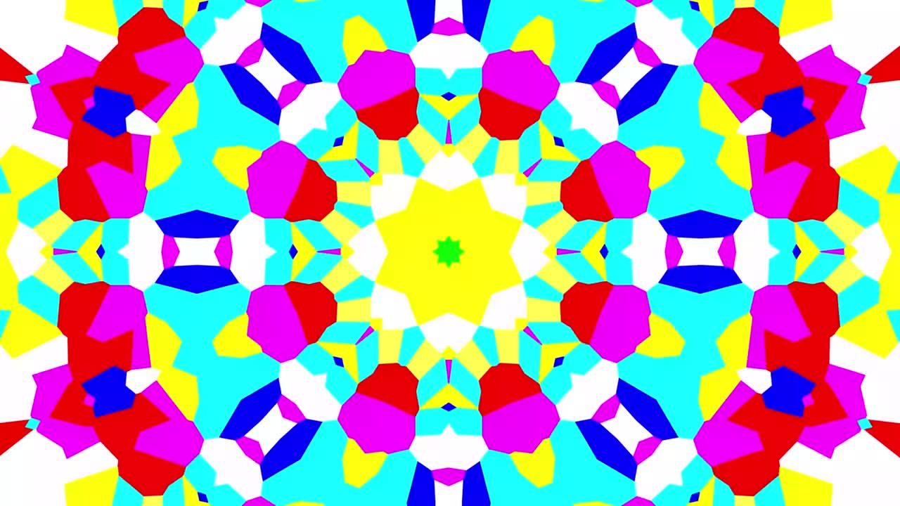 추상적인 칼레도스코프 애니메이션 - 1