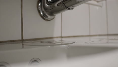 leaking drainpipe in bathroom