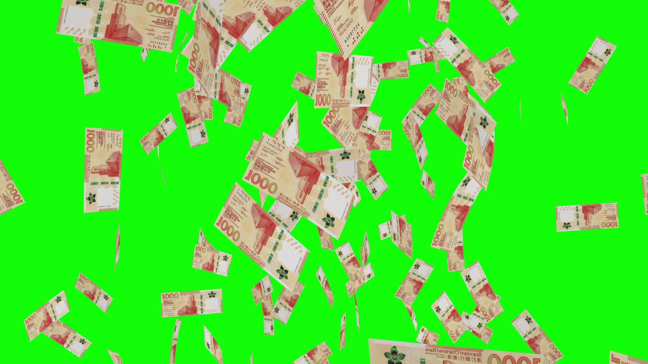 premium-stock-video-1000-hong-kong-dollar-notes-falling-green-screen