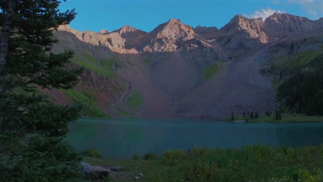 sunset hiking trail wildflowers lower blue lakes wildflowers landscape mount sneffels wilderness summer ridgway telluride colorado rocky mountains uncompahgre national forest san juan dallas range up