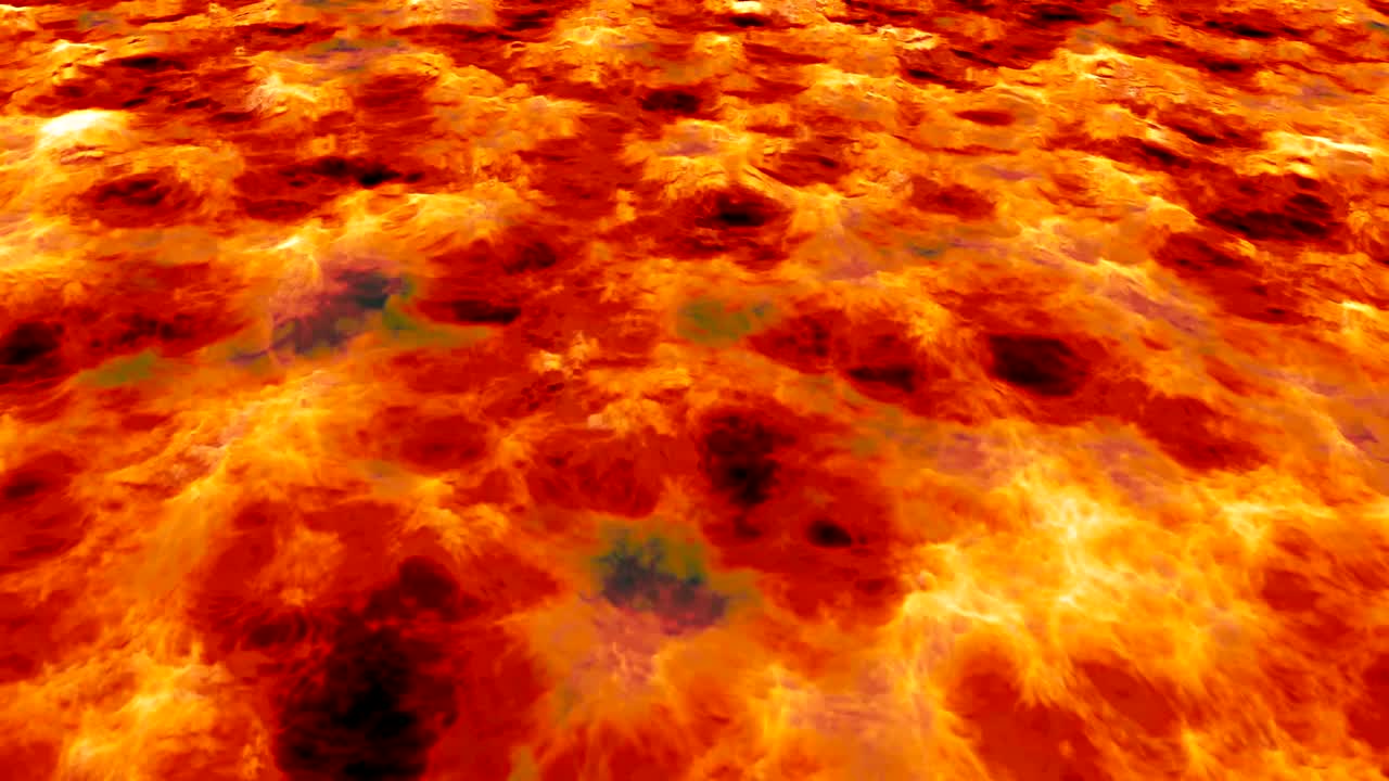 seamless loop background animation of lava river flame flowing