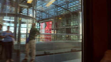 train passing through berlin train station