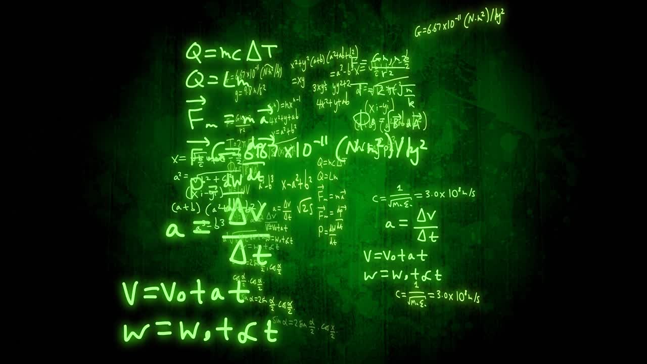 Animation of scientific data processing over glowing light background