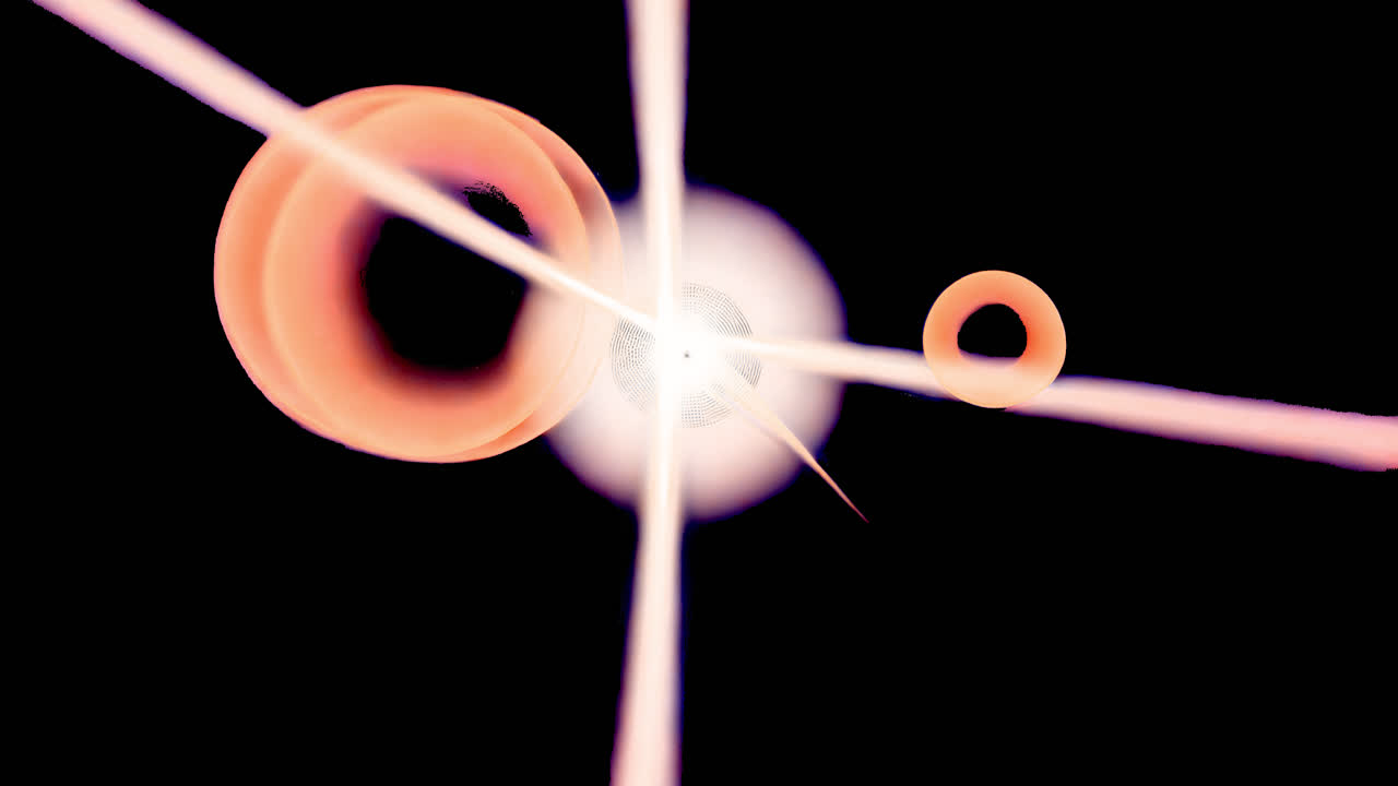 Light flare effect animated overlay, transparent 4K video, alpha channel, ProRes 4444