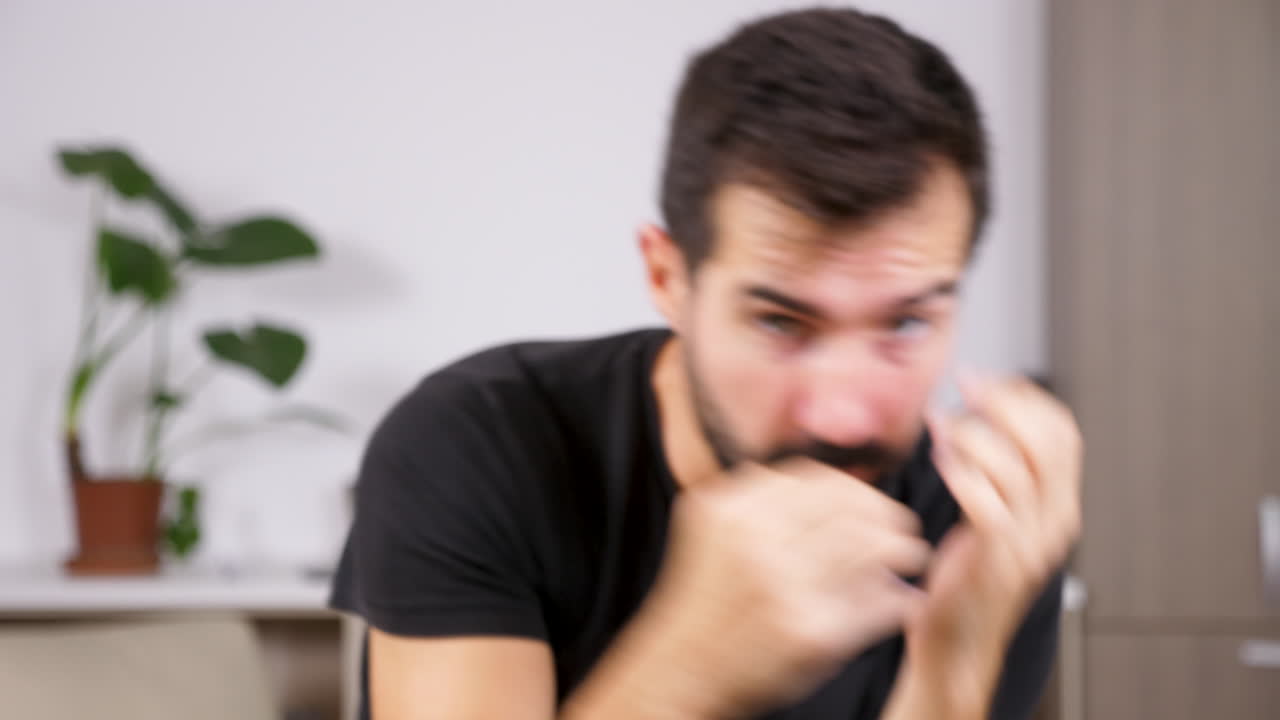 Man throwing a punch