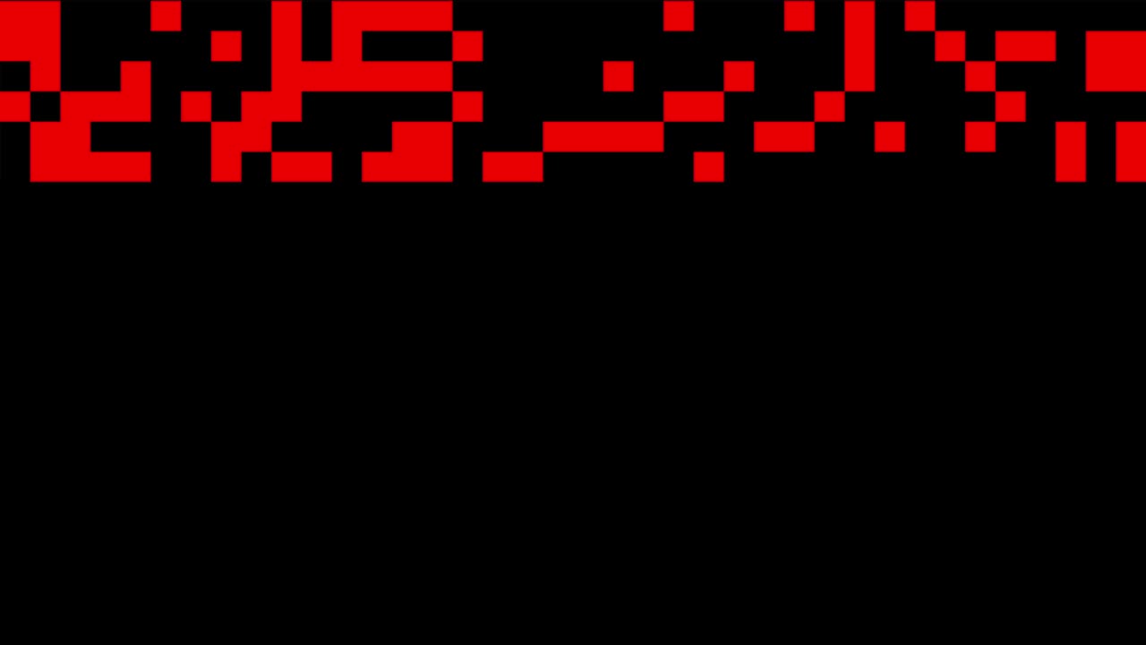 Red squares blinking pattern
