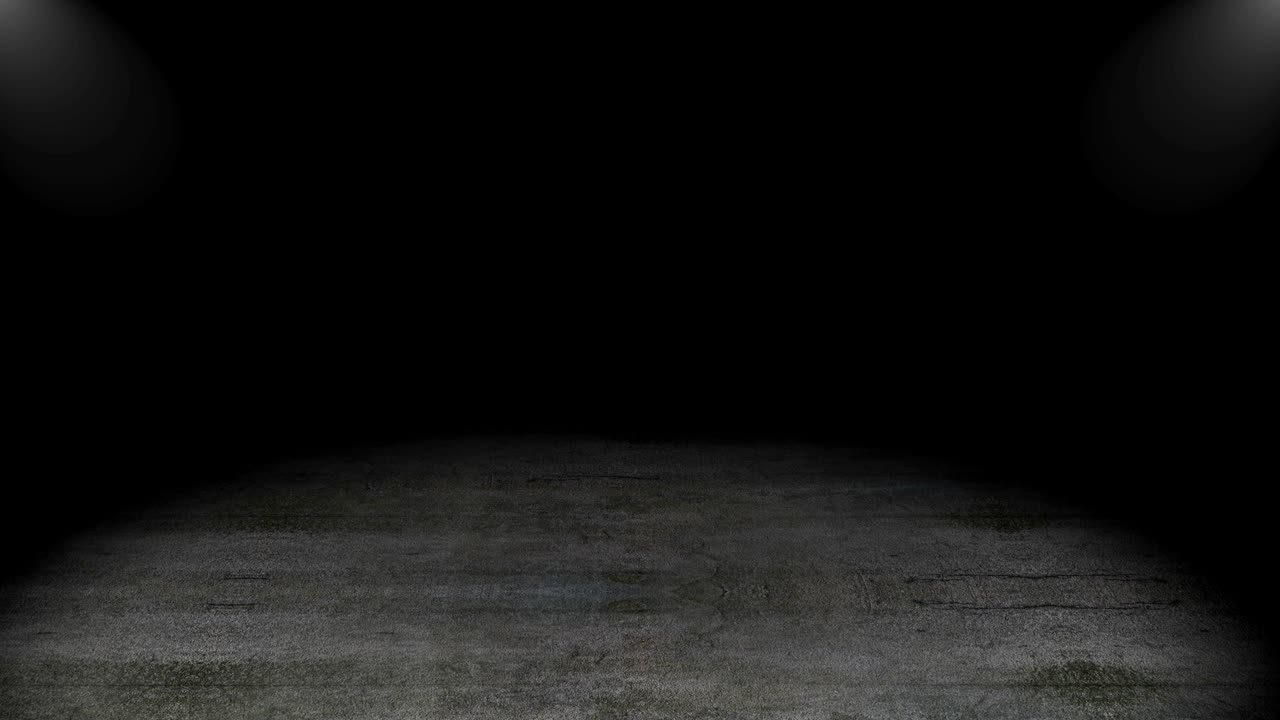 콘크리트 바닥과 스포트 라이트, 3d 렌더링 컴퓨터 생성 배경, 그룬지 스타일