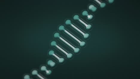 animación de la cadena de adn sobre fuegos artificiales sobre fondo negro
