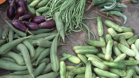hay muchos tipos de verduras en la canasta