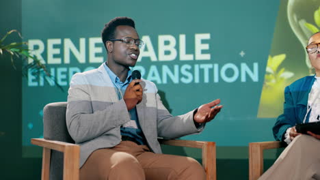 panel discussion on renewable energy transition